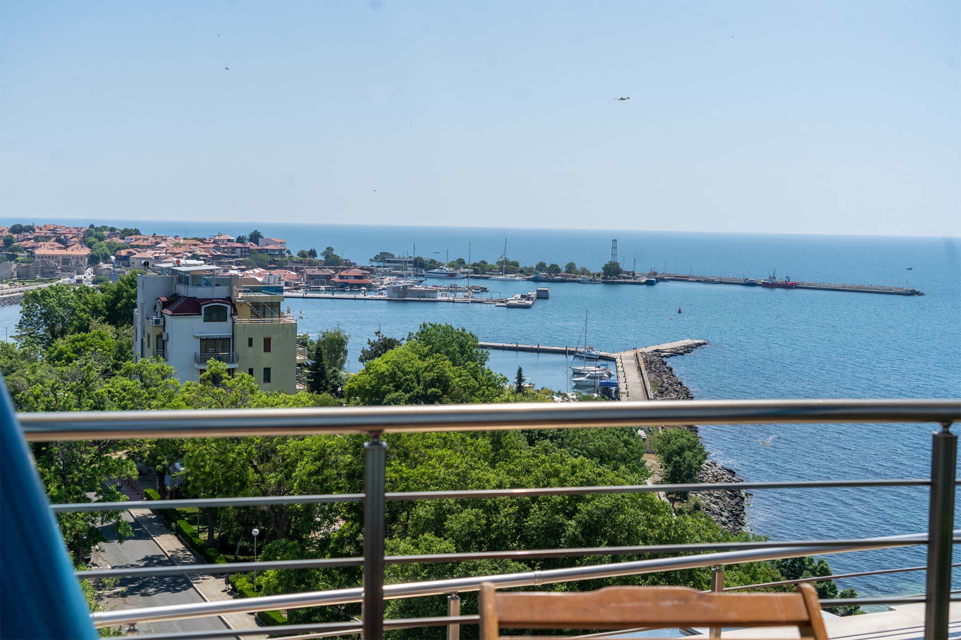 гледка море от тераса на хотел Sol Marina Palace